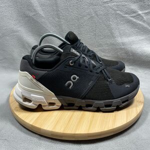 On Cloudflyer 4 Women's 9.5 Wide Running Shoes Black White Athletic Sneakers
